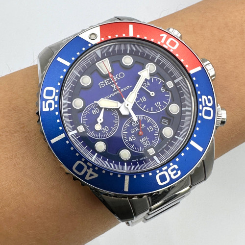 SEIKO Diver Solar V176-0AD0 Chronograph Date ขนาดตัวเรือน 45 mm. (Fullset) 7