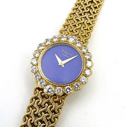 CHOPARD Classic 1970 Yellow Gold 18k Diamonds Manual Winding Size 22 mm. (Rare item) 2