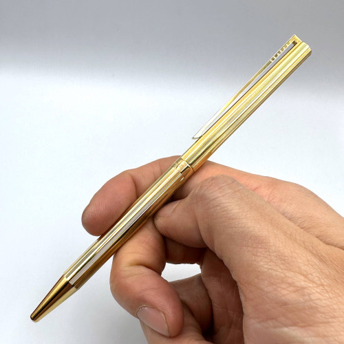 ปากกาลูกลื่น S.T. DUPONT Paris Classic Gold & Laque de Chine Ballpoint Pen Made In France (Pre-owned