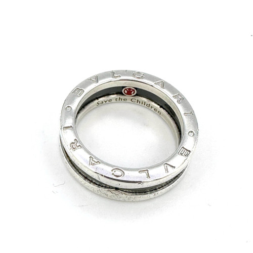 BVLGARI B.Zero1 Save the Children Silver 925 Ring Size 57 (Pre-owned) 1