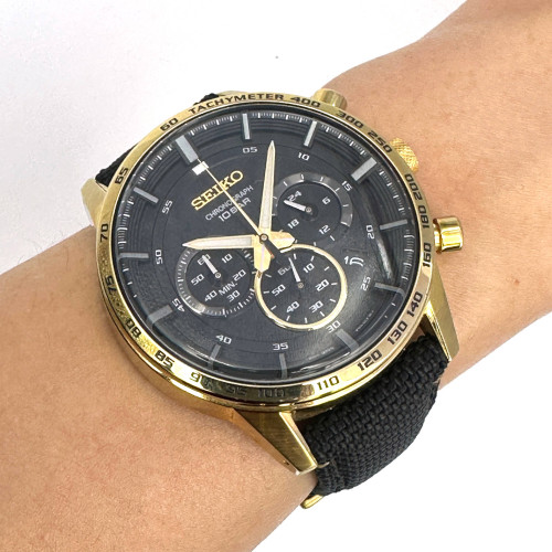 SEIKO Quartz Watch 50th Anniversary Special Edition Chrono Date Size 45 mm. (Pre-owned) 6