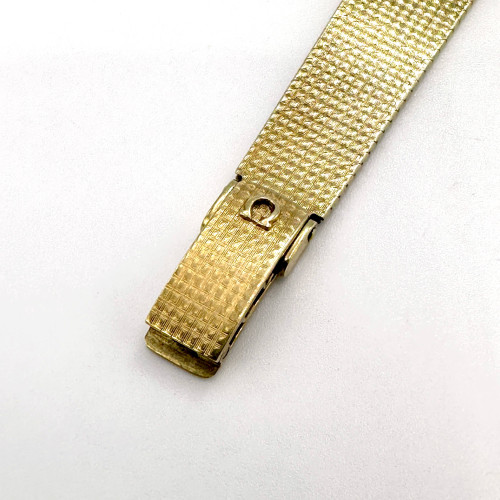 OMEGA De Ville Pavé d’Or 1970s 14k Gold Unisex Size 23x28 mm. (Rare Item) 4
