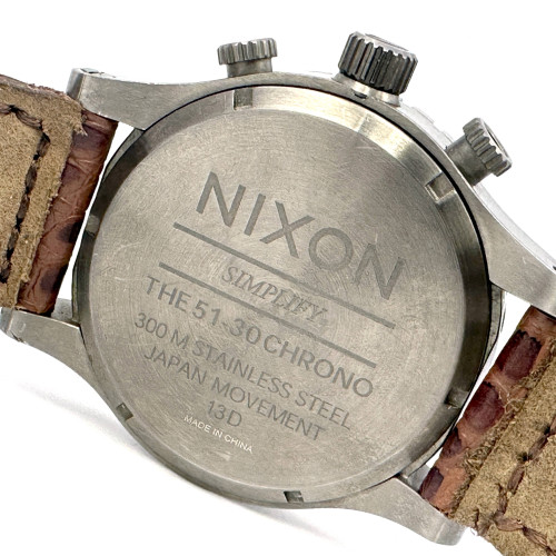NIXON The 51-30 Chrono Leather 300m Quartz Date Size 51 mm. (Pre-owned) 5