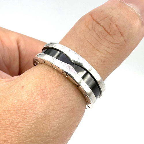 BVLGARI B.Zero1 Save the Children Silver 925 Ring Size 57 (Pre-owned) 6
