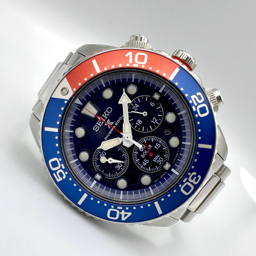 SEIKO Diver Solar V176-0AD0 Chronograph Date ขนาดตัวเรือน 45 mm. (Fullset)