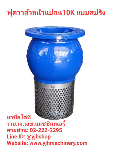 ฟุตวาล์วหน้าแปลน10K แบบสปริง  ขนาด 10 นิ้ว