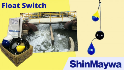 SHINMAYWA ลูกลอยสวิทช์บ่อบำบัดน้ำเสีย รุ่น MS21 สายไฟยาว 6 เมตร