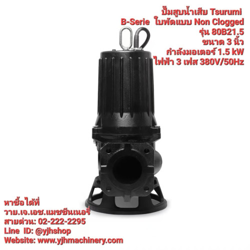 ปั๊มแช่ดูดน้ำเสีย Tsurumi 80B21.5