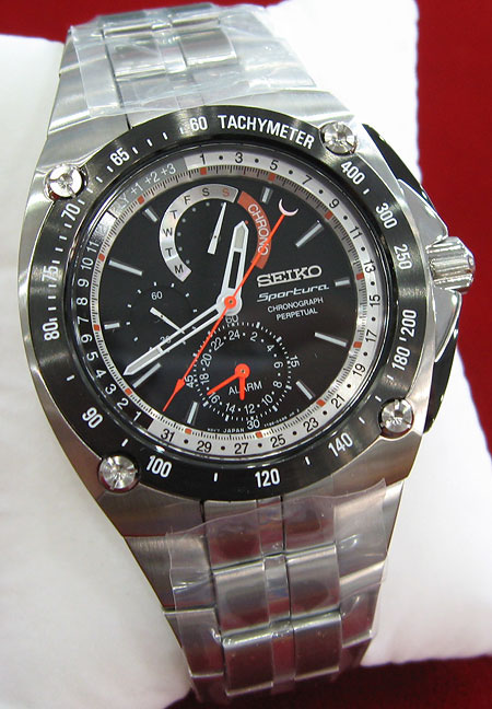 seiko sportura chronograph perpetual รุ่นใหม่ล่าสุด ปฏิทินธาวร ปลุกได้